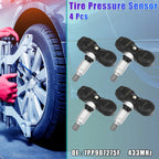 Set of 4 Tire Pressure Sensors TPMS 433MHz for Porsche Audi VW (2015–2021)