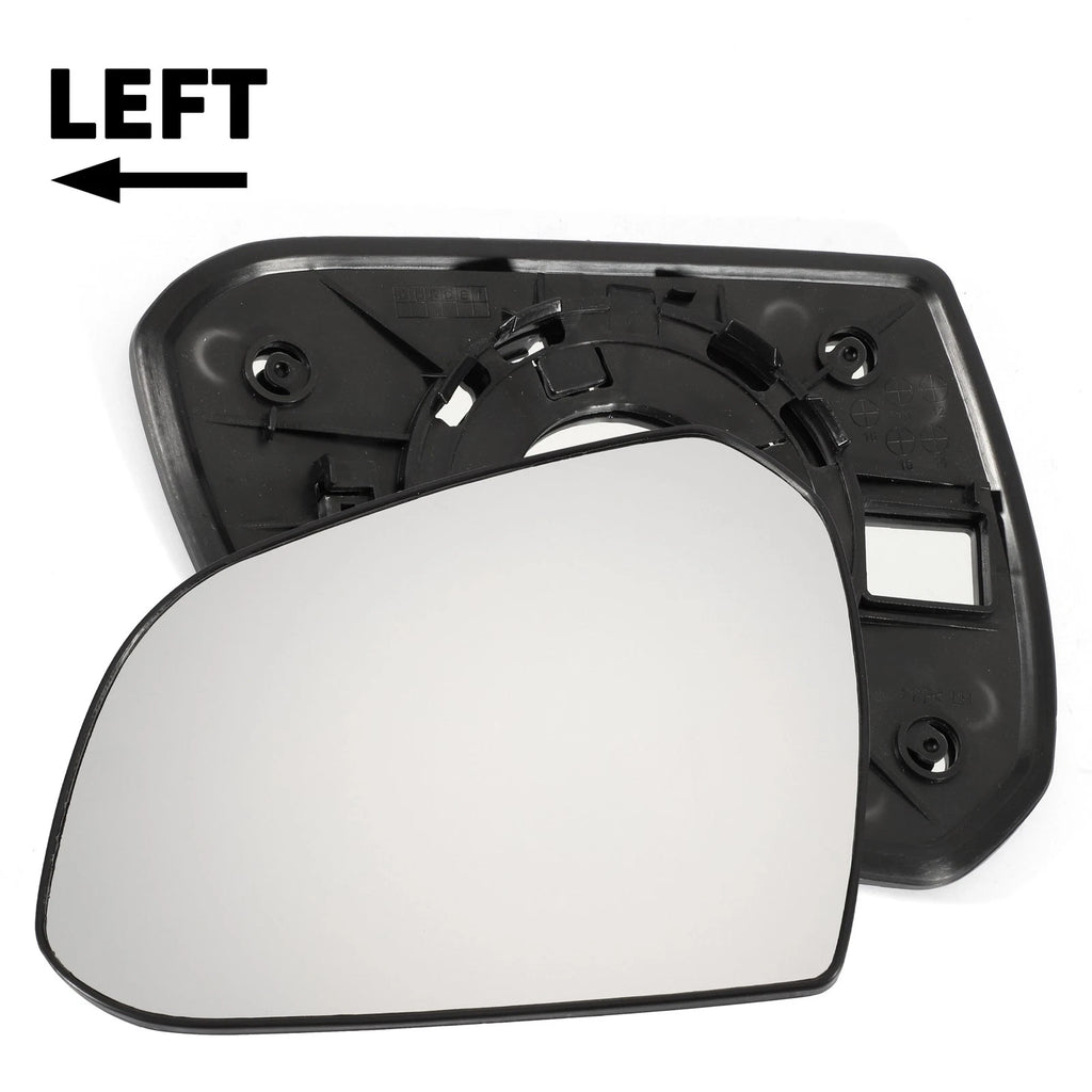 Left Side White Mirror Glass for Hyundai I10 (2013–2019)