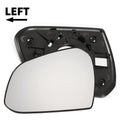 Left Side White Mirror Glass for Hyundai I10 (2013–2019)