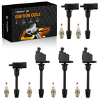 Set of 6 Ignition Coils & Spark Plugs for Infiniti I30 (2000–2001) UF348