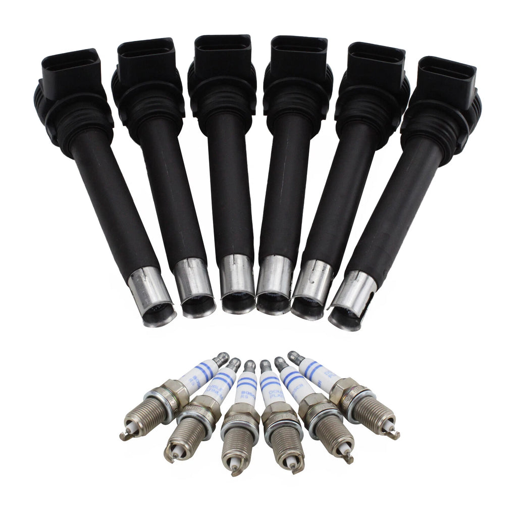 Set of 6 Ignition Coils for Audi A6 S5 V6 (2005–2011) - OE Fine Wire Platinum