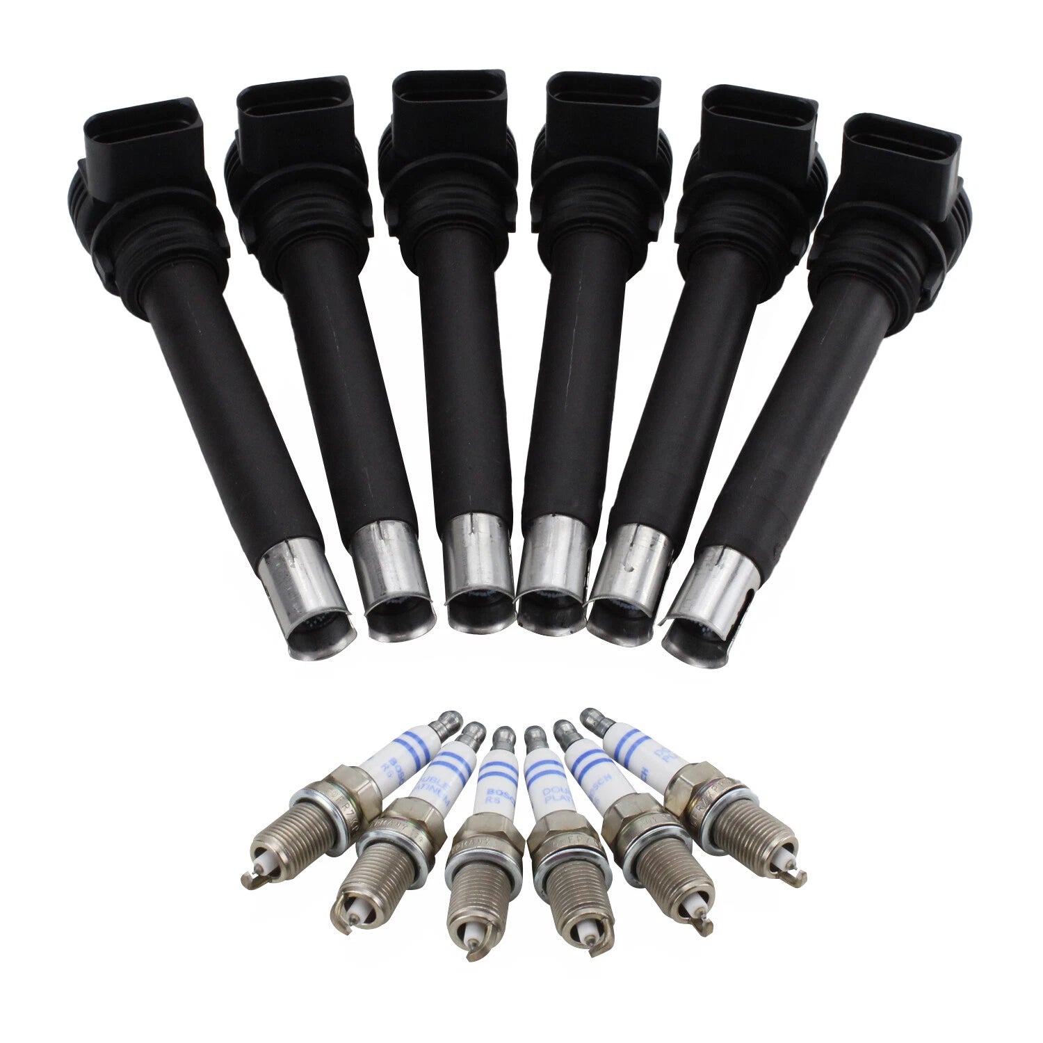 Set of 6 Ignition Coils for Audi A6 S5 V6 (2005–2011) - OE Fine Wire Platinum