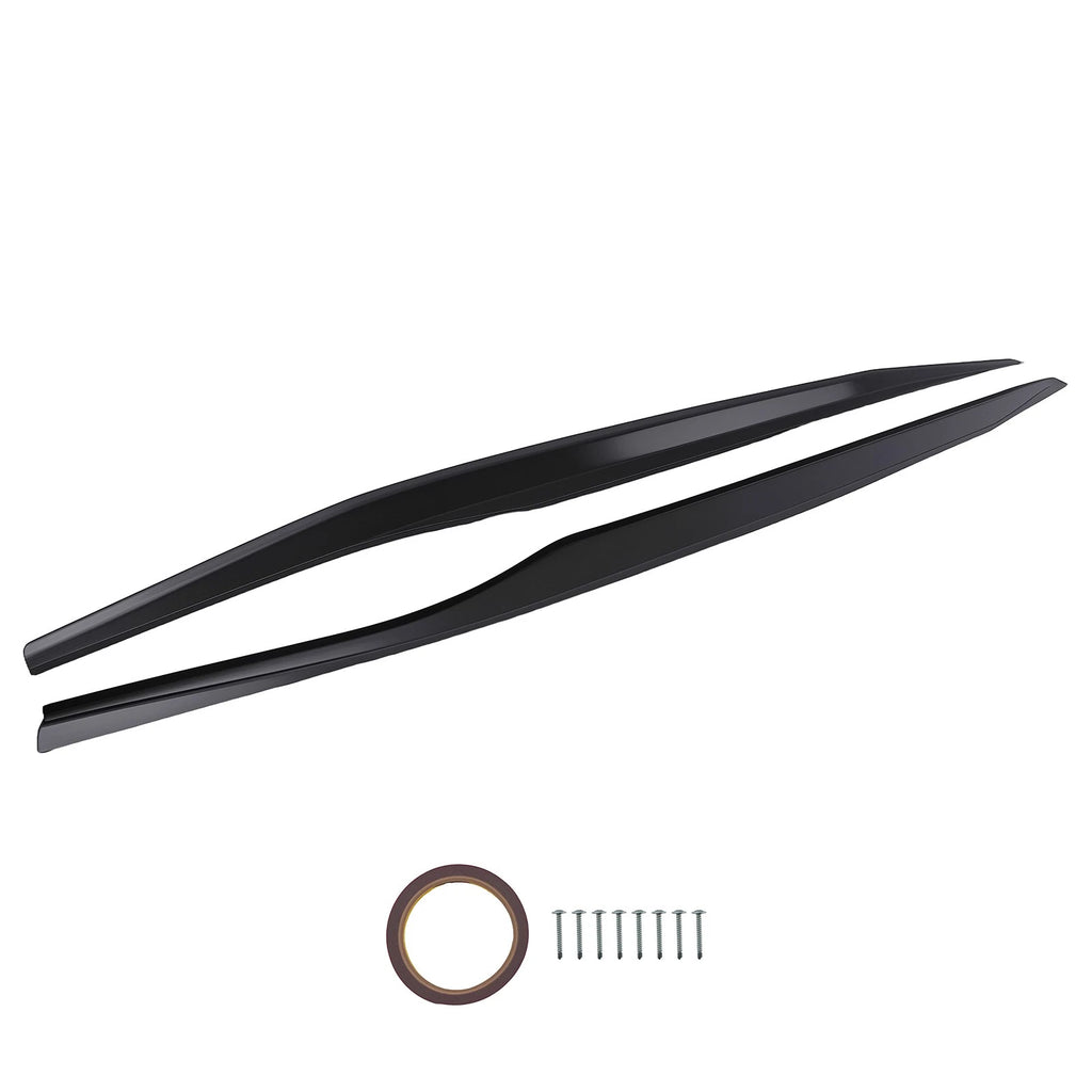 Black Side Skirt Panel Extension for Chevy Corvette C7 Z06 Stingray (2014–2019)