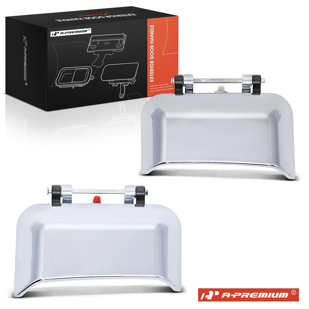 2X Rear Chrome Exterior Door Handle for Jeep Compass (2007–2017)
