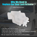 Front Left Door Latch Lock Actuator Motor for Nissan Frontier (No. 80501ZP70A)