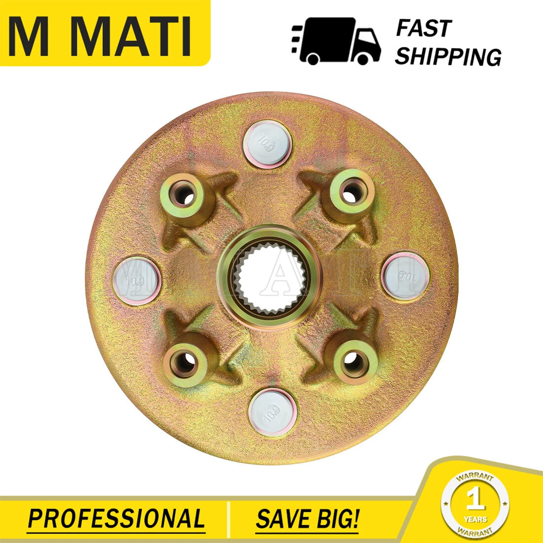 Front Wheel Hub for Yamaha (OEM # 5UG-F5111-10-00, 5UG-F5111-02-00, 90114-10016-00)