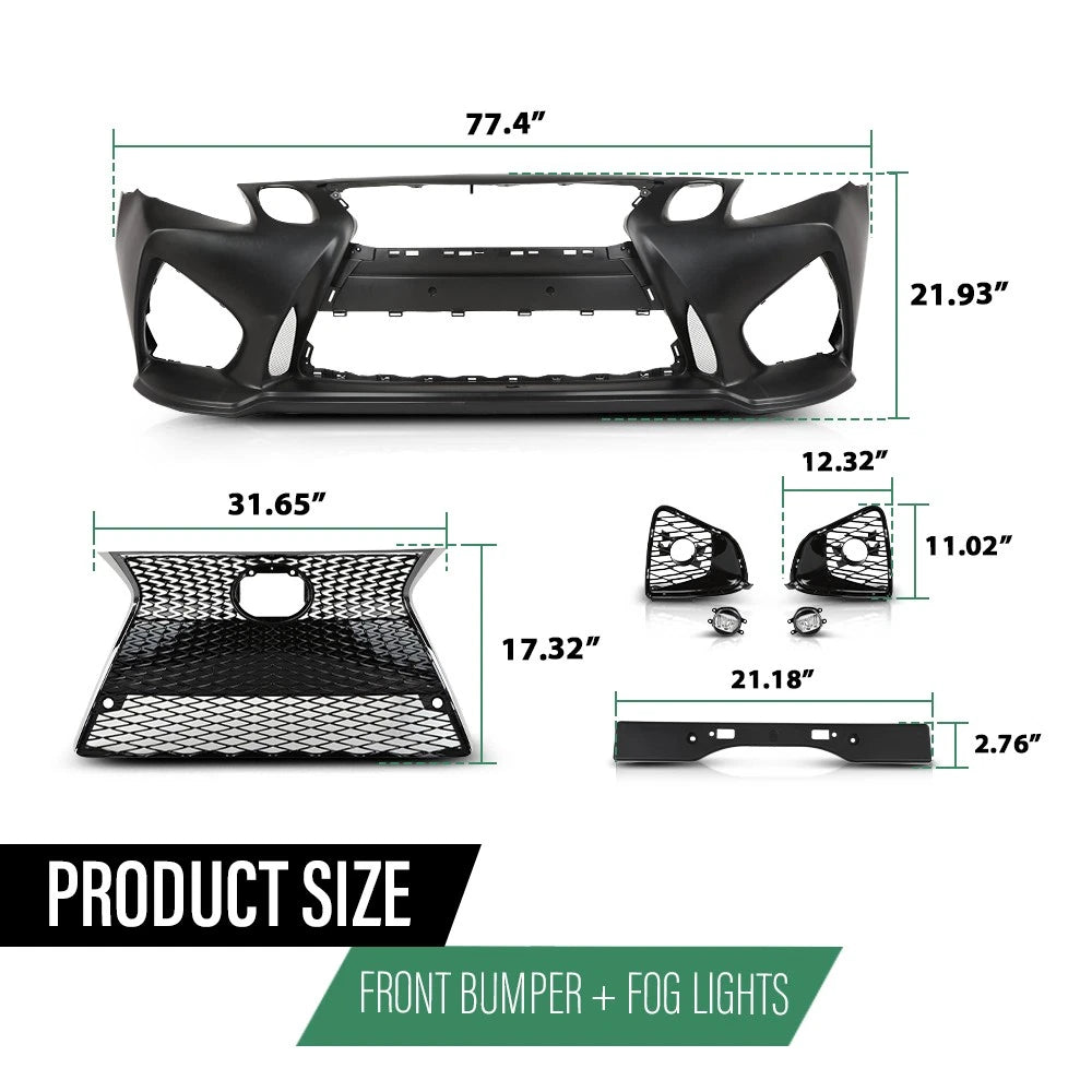 Front Bumper Conversion for Lexus GS GS300 GS350 (2006–2011)