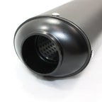 38mm Matt Black Alloy Exhaust Muffler + Clamp for PIT Trail Dirt Bike (125cc-150cc)