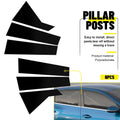 Set of 6 Gloss Black Pillar Posts for KIA Forte K3 (2019–2023)