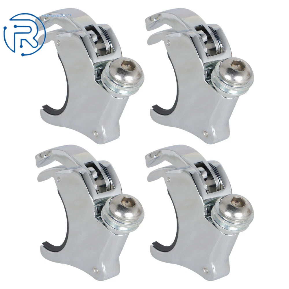 4X 49mm Windshield Clamps for Dyna (2002–2016)