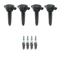 Set of 4 Ignition Coils & Spark Plugs for Dodge Journey, Patriot (2009–2017)