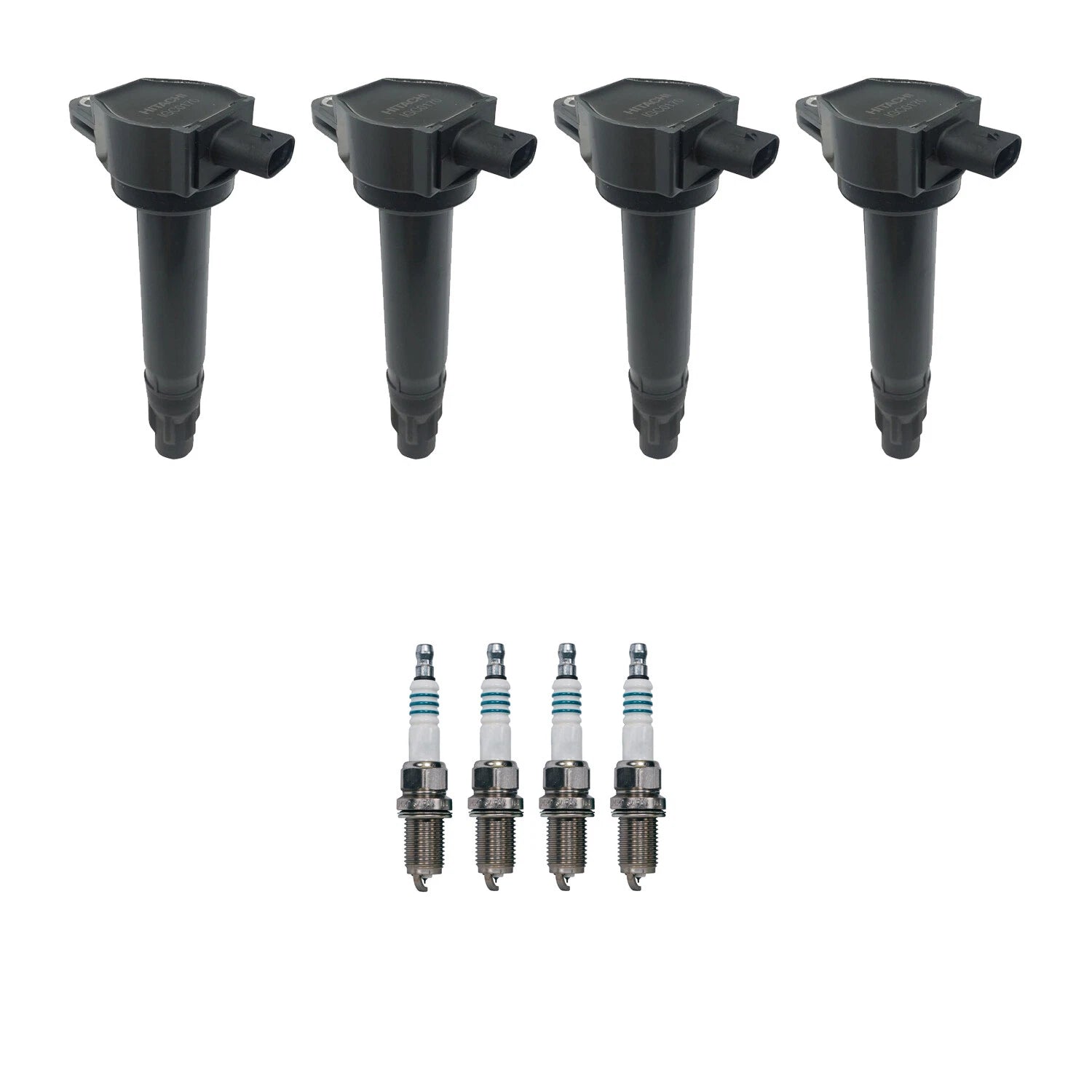 Set of 4 Ignition Coils & Spark Plugs for Dodge Journey, Patriot (2009–2017)