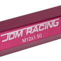 20 PCS Open End M12x1.5 90mm Tall Pink Aluminum Lug Nuts + Adapter