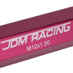 20 PCS Open End M12x1.5 90mm Tall Pink Aluminum Lug Nuts + Adapter