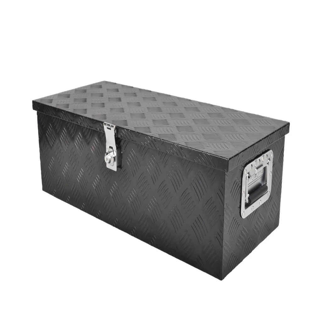30" Black Aluminum Tool Box for Pickup Truck (Fits Most Models)