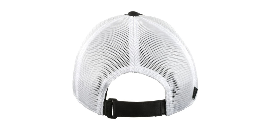 Mack Trucks Trucker Hat with Logo Patch - Black and White Mesh Cap