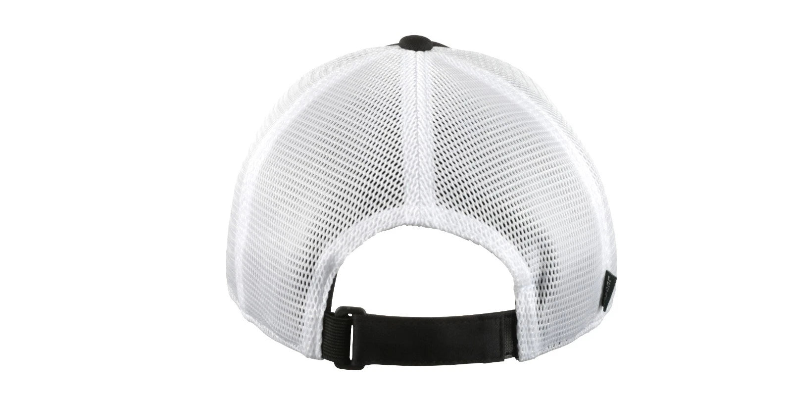 Mack Trucks Trucker Hat with Logo Patch - Black and White Mesh Cap