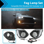 Pair Front Fog Light Lamp LED for Mitsubishi ASX Outlander (2013–2015)