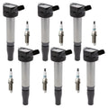 Set of 6 Ignition Coils & Iridium Spark Plugs for Lexus GS350 IS350 Tacoma (2006–2021)