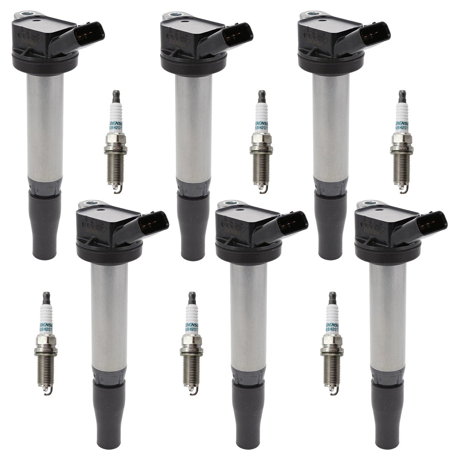 Set of 6 Ignition Coils & Iridium Spark Plugs for Lexus GS350 IS350 Tacoma (2006–2021)