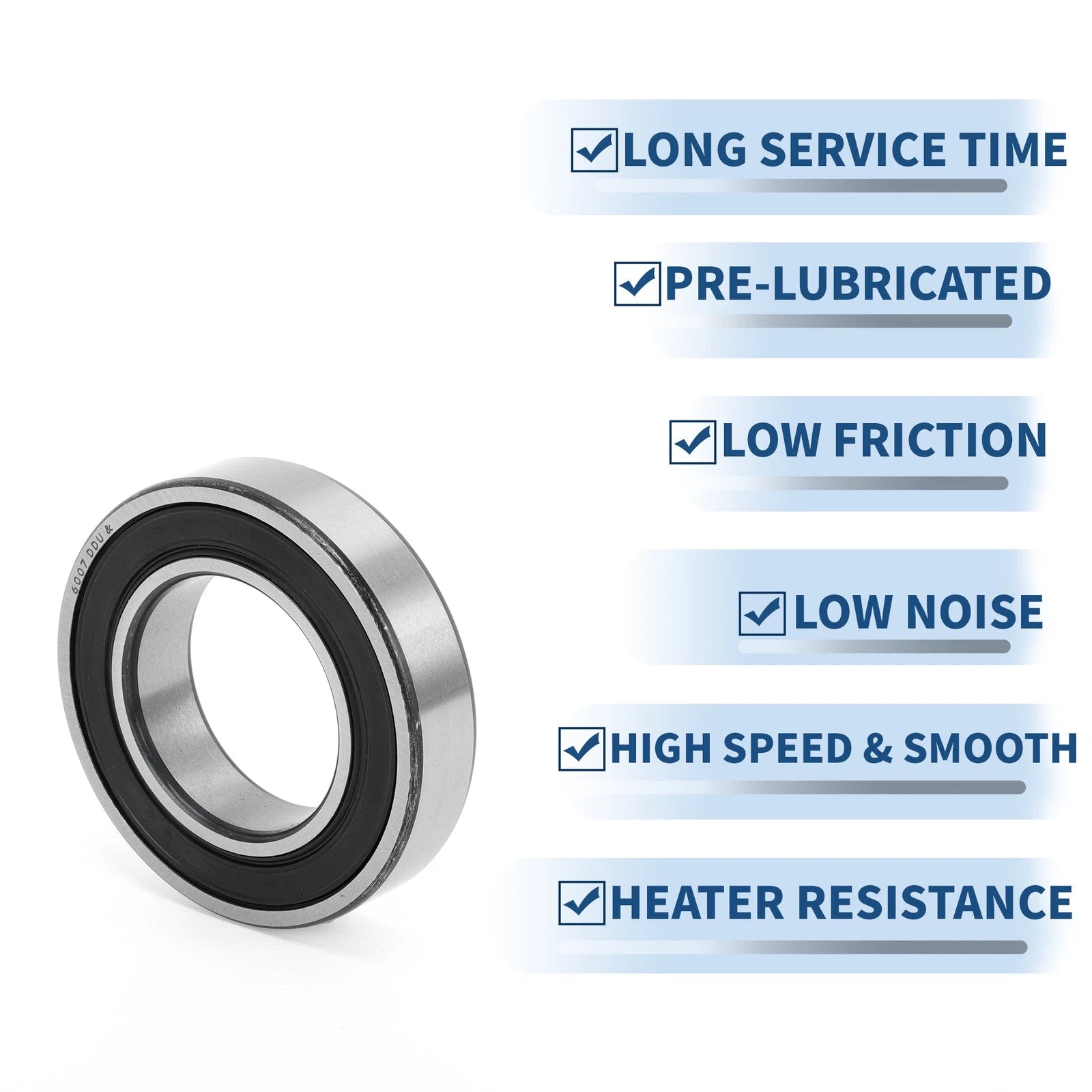Deep Groove Ball Bearing 35x62x14mm for Scooter Skateboard (6007DDU)