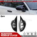 2Pcs Glossy Black Rearview Mirror Covers for Honda Civic 11th (2019–2021)