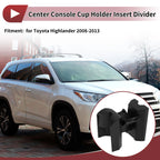 Cup Holder Divider Insert for Toyota Highlander (2008–2013) No. 556180E090/556180E060