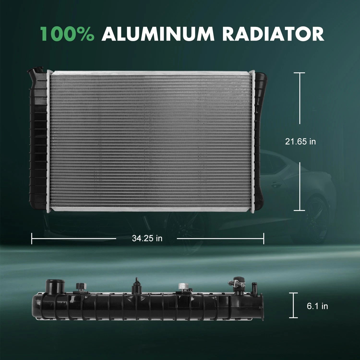 Radiator for Chevrolet Caprice 1980–1986, Cadillac Seville 1976–1979