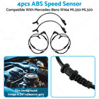 Set of 4 ABS Speed Sensors for Mercedes-Benz W164 ML350 ML320 (2006–2011)