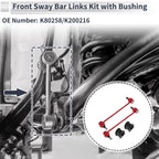 Front Stabilizer Bar Links Set of 2 with Bushings for Jeep Patriot (2007–2017) No.K80258