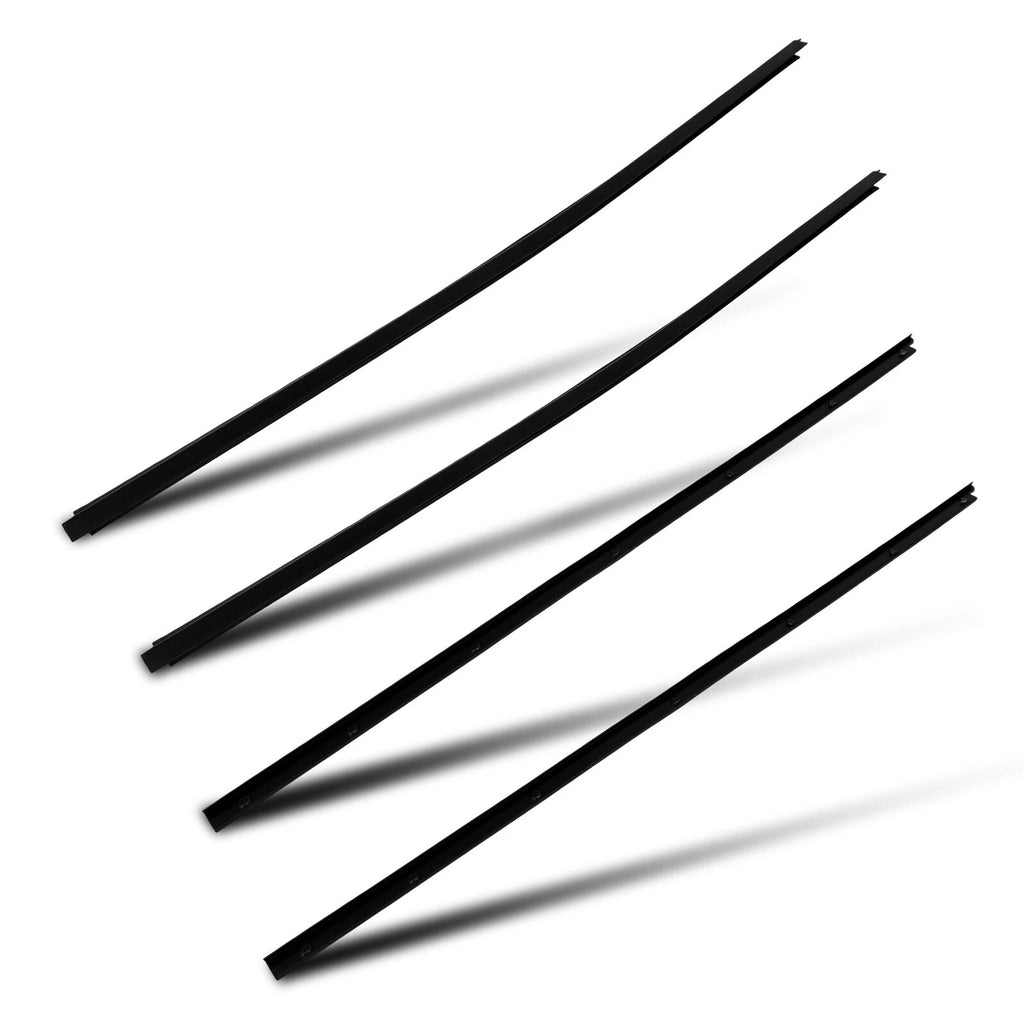 Set of 4 Front Window Weatherstrip Seals for Nissan Hardbody Navara D21 (1986–1997)