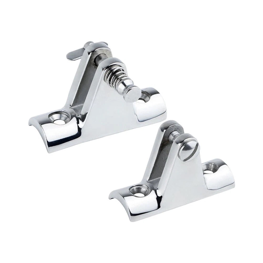 Set of 2 Marine Top Deck Hinges 7/8" & 1" 316 SS for Watercraft