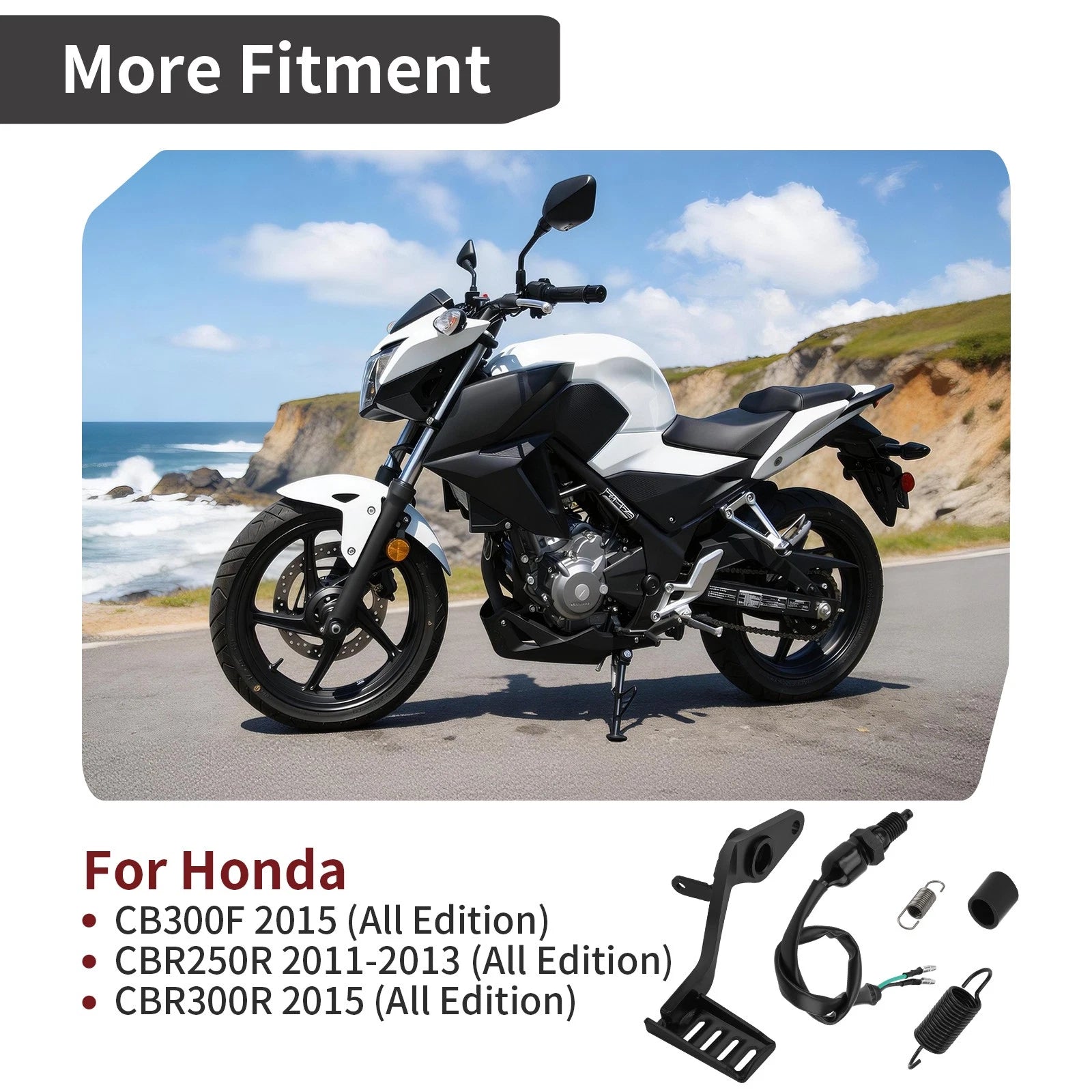 Rear Brake Lever Pedal Assembly for Honda CB300F CBR250R CBR300R (2013–2018)