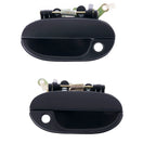 2 x Front LH+RH Black Outer Door Handle for Hyundai Excel X3 (1994–1997)