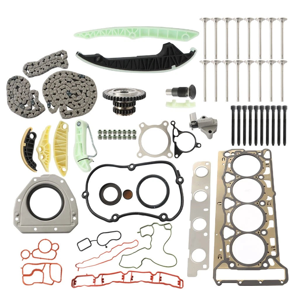 Head Gasket Set with Valves and Timing Kit for Audi VW TSI TFSI (2008–2014)