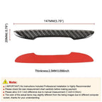Universal Black Carbon Fiber Door Edge Protection Trim Stickers