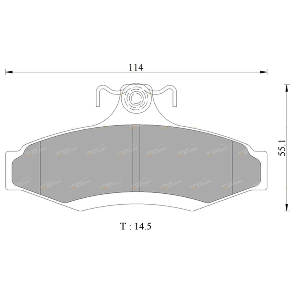 Rear Disc Brake Pads Set for Mitsubishi Verada (1996-2005)