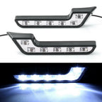 2X L Shaped 6LED White 12V Waterproof DRL Fog Light Lamp for Car