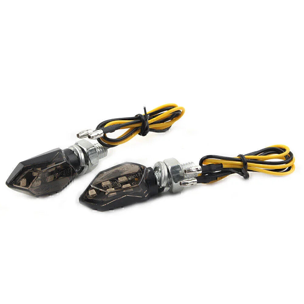 Mini Motorcycle 12V LED Turn Signal Lights Amber