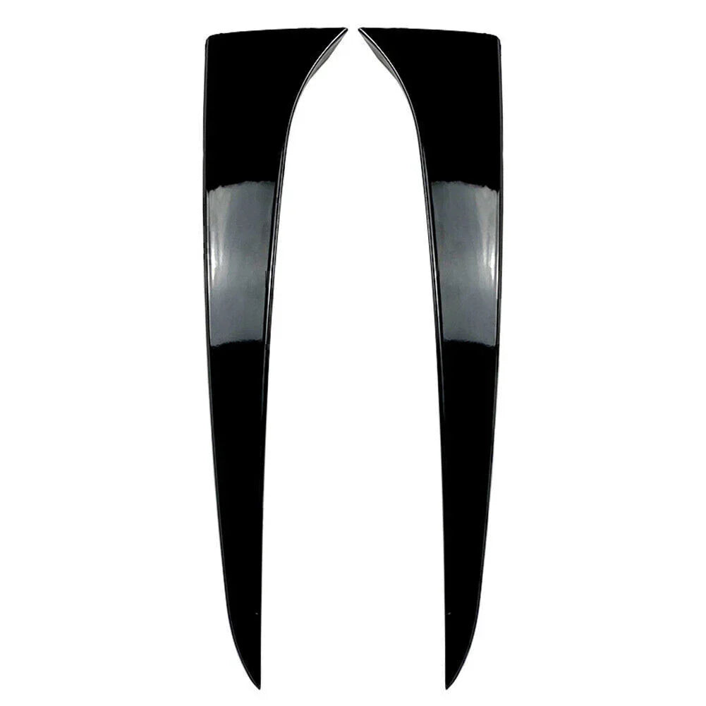 ABS Glossy Black Rear Window Spoiler Trim Covers for Skoda Kamiq (2019-2023)