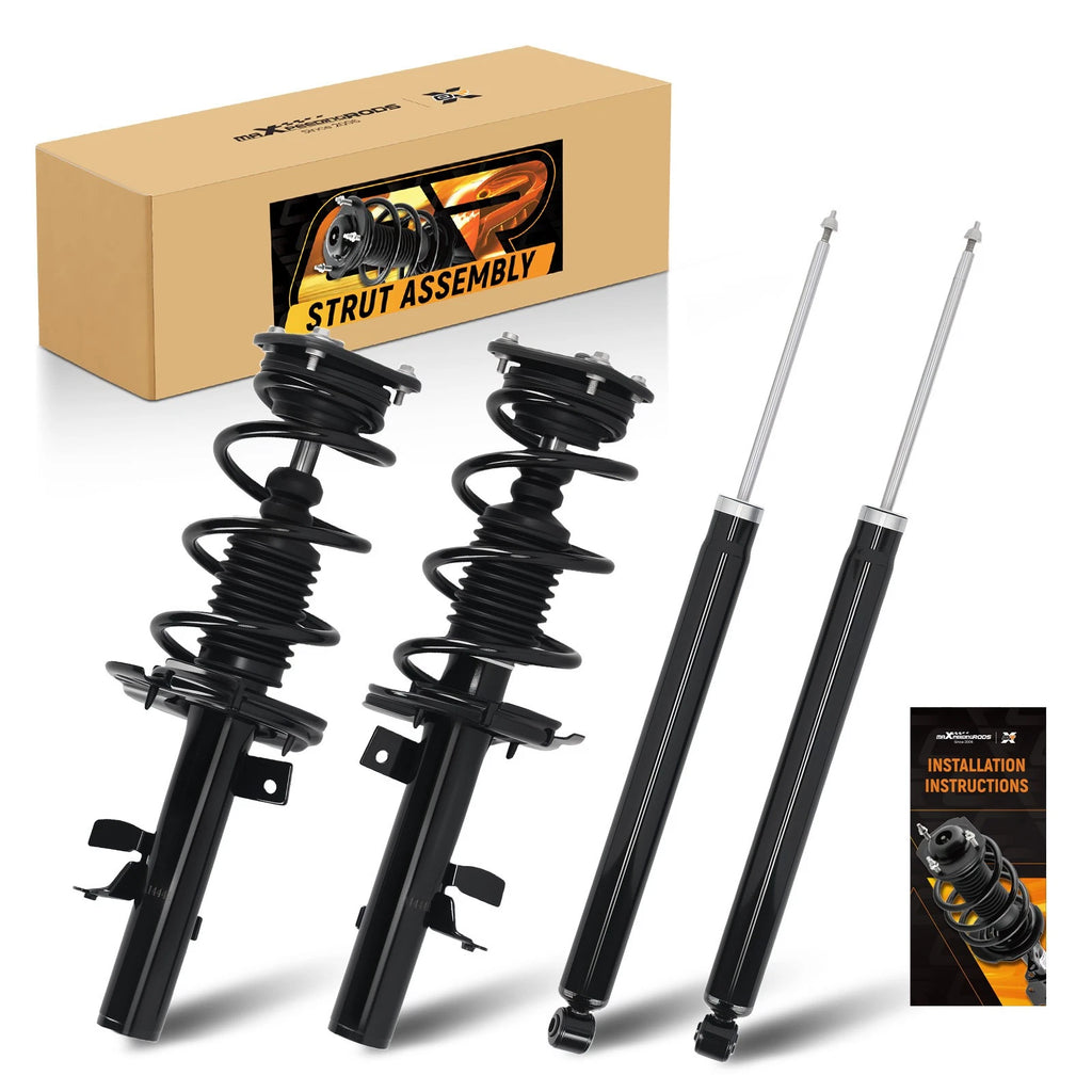 Set of 4 Struts with Coil Spring Assembly for Ford Focus (2013-2018)