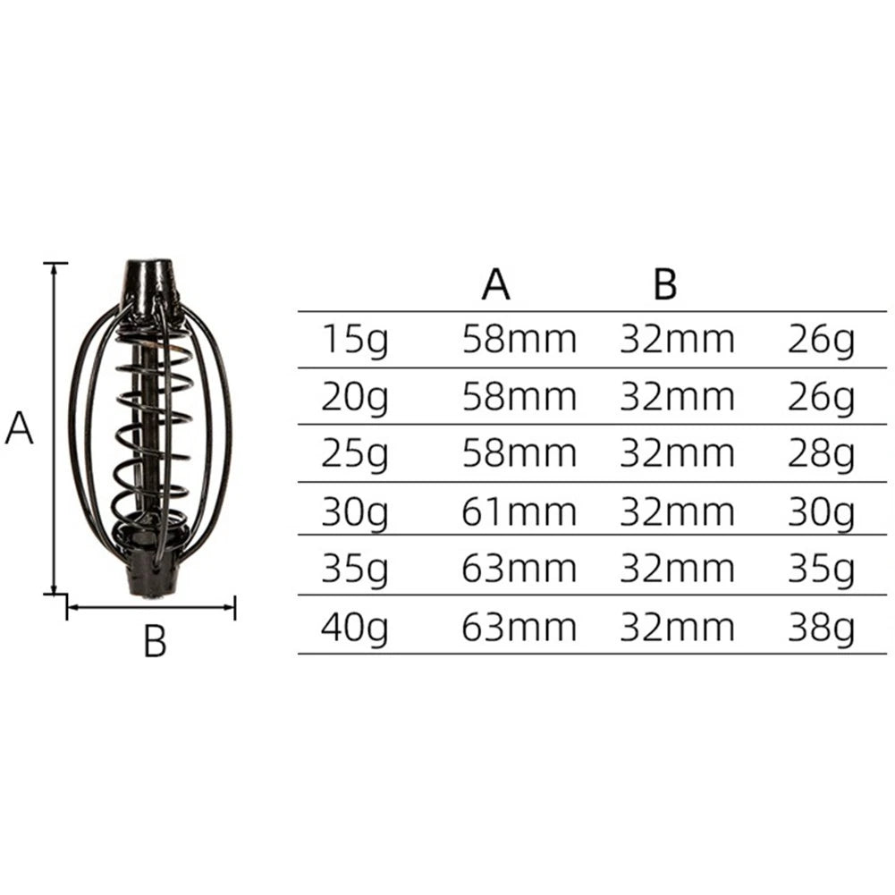 Fishing Feeder Set for Carp Fishing (1x Bait Cage Hook Rig)