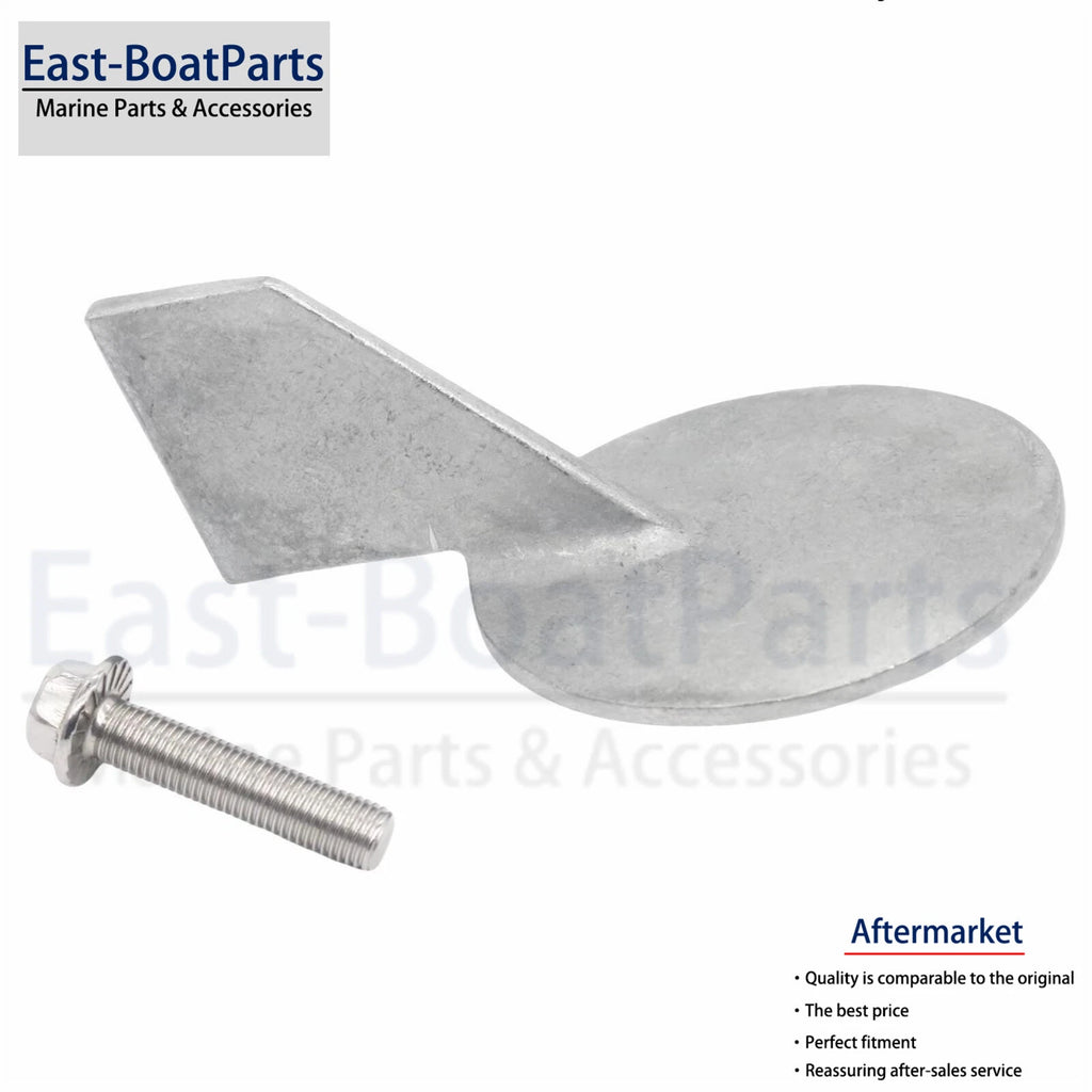 Zinc Trim Tab Anode for Yamaha 50-90 HP (688-45371-02, 18-6070)