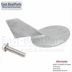 Zinc Trim Tab Anode for Yamaha 50-90 HP (688-45371-02, 18-6070)