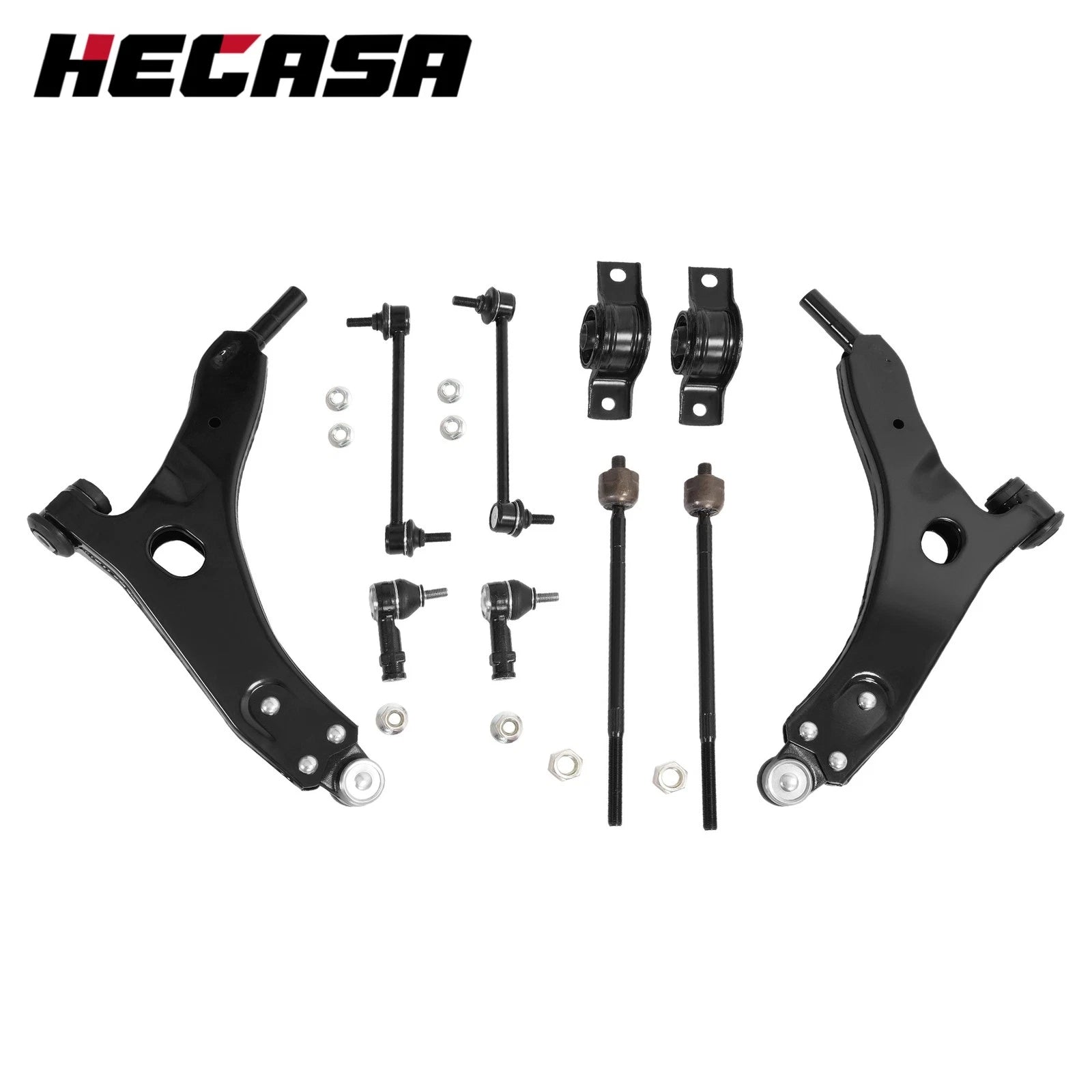Outer Inner Tie Rod Ends Set of 2 for Ford Focus (2006–2011)
