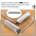Chrome Top & Side Mirror Cover for Chevy Silverado GMC Sierra 2500 3500 HD (2020–2024)