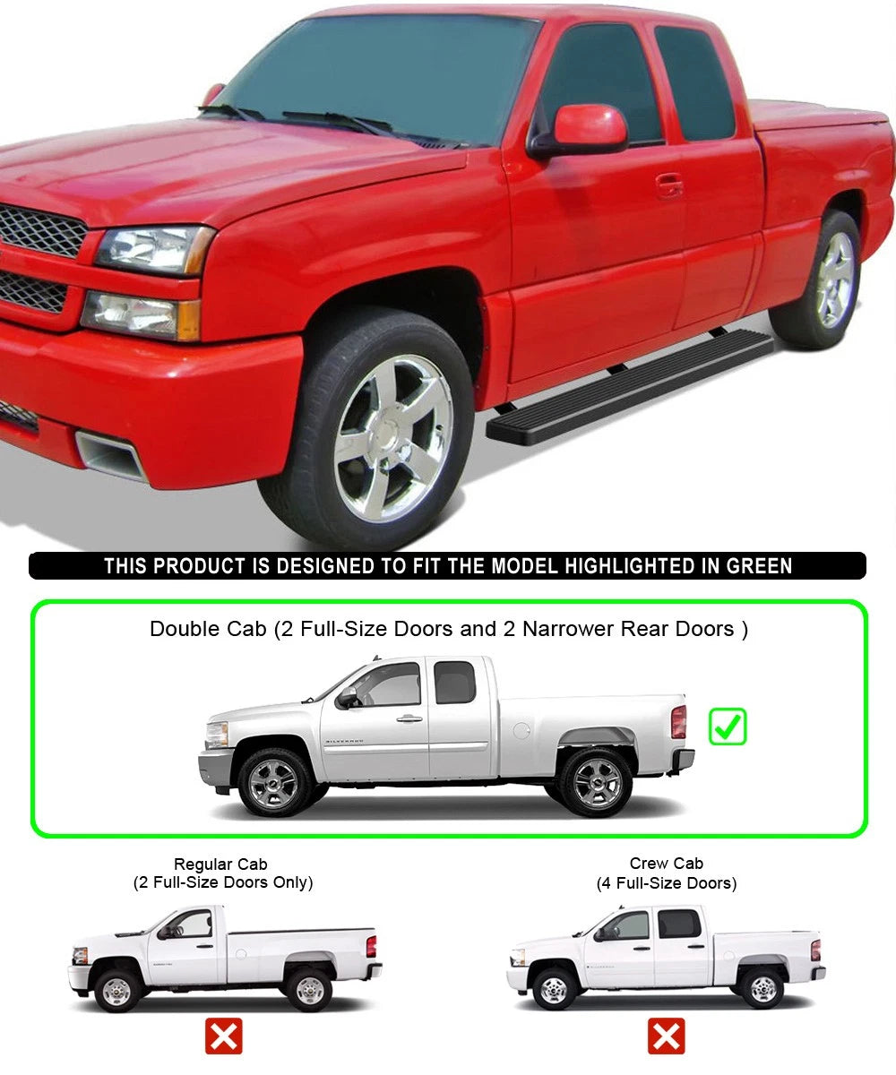 iBoard 6" Side Step for Chevy Silverado/GMC Sierra (1999-2013)