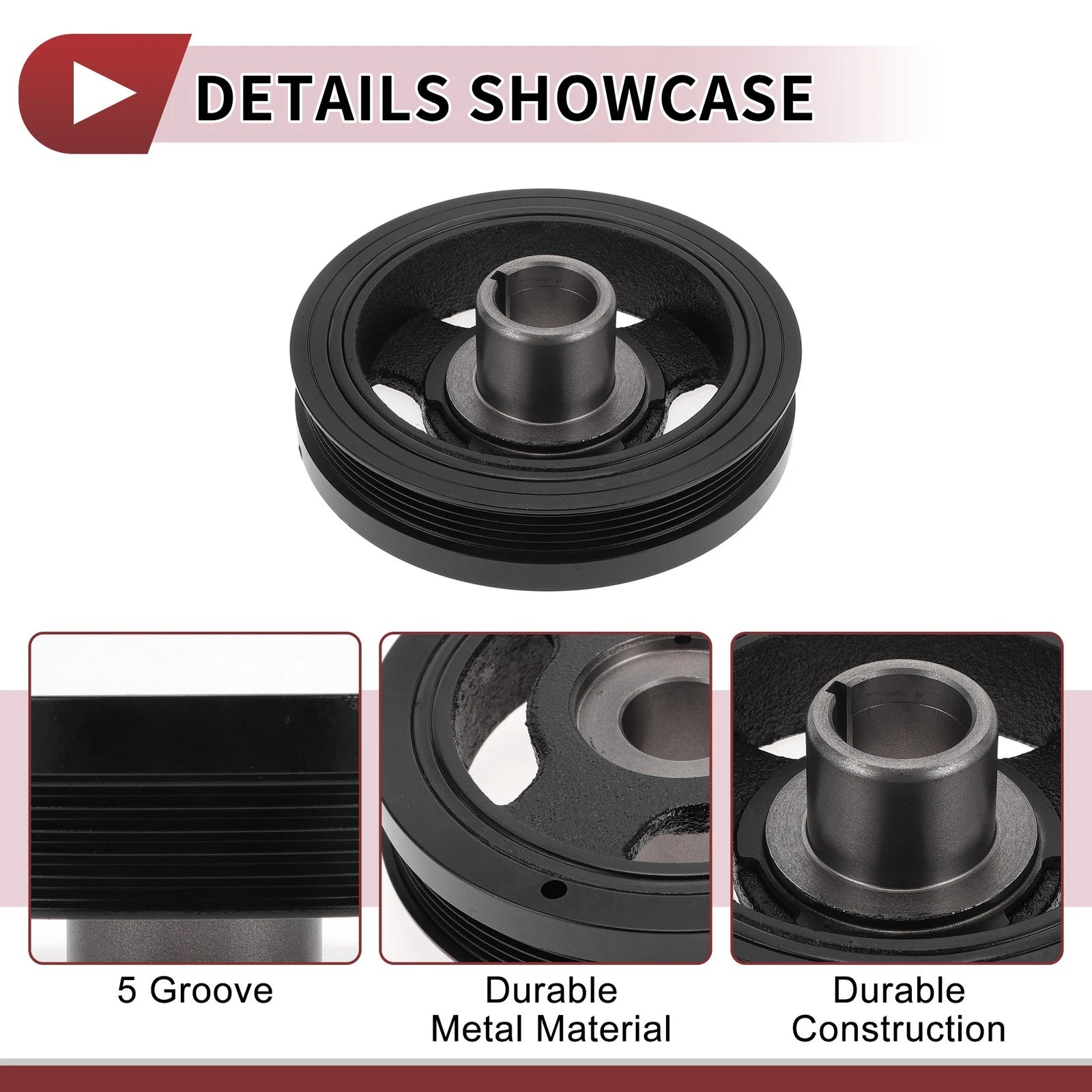 Engine Harmonic Balancer Crankshaft Pulley for GMC Terrain (2018–2020) No.12626962