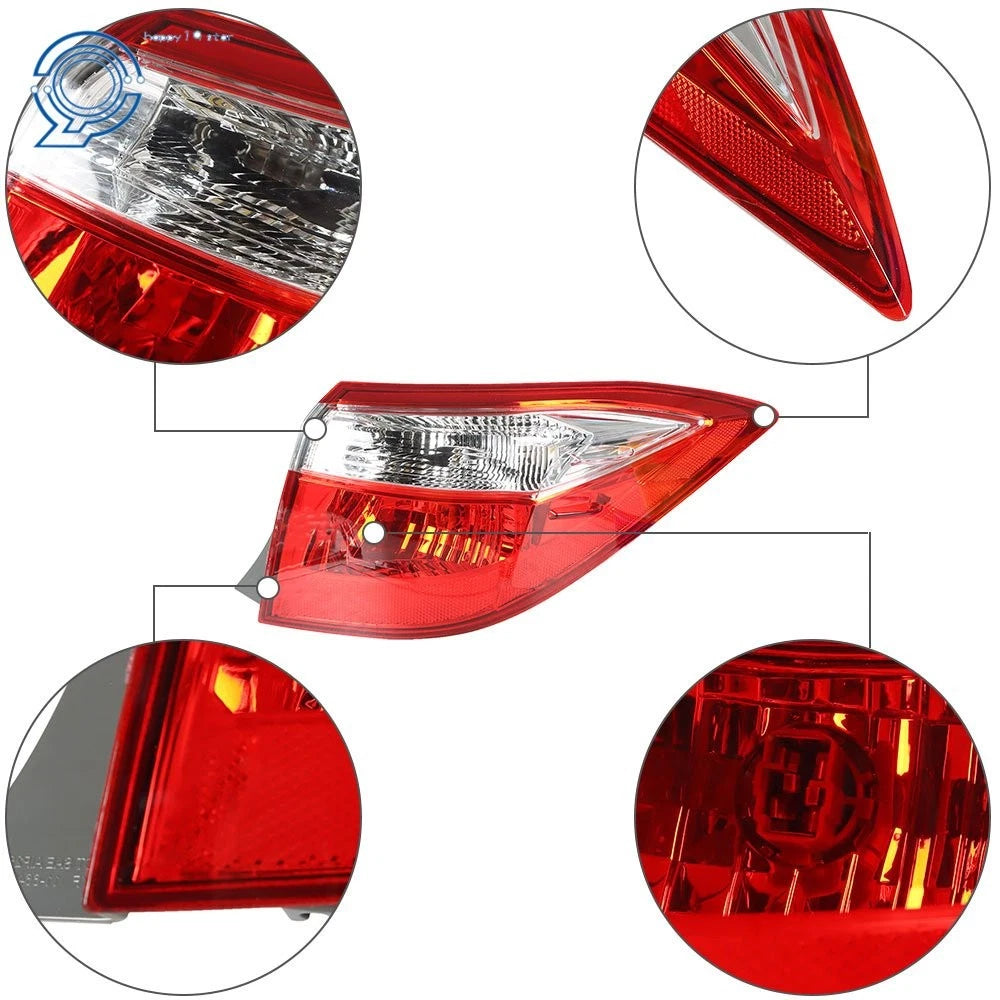 Red Halogen Outer Tail Light Lamp for Toyota Corolla (2014-2016)