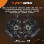 Front Steering Knuckles and Wheel Hub Bearings Set for Lexus ES350 (2007–2012)